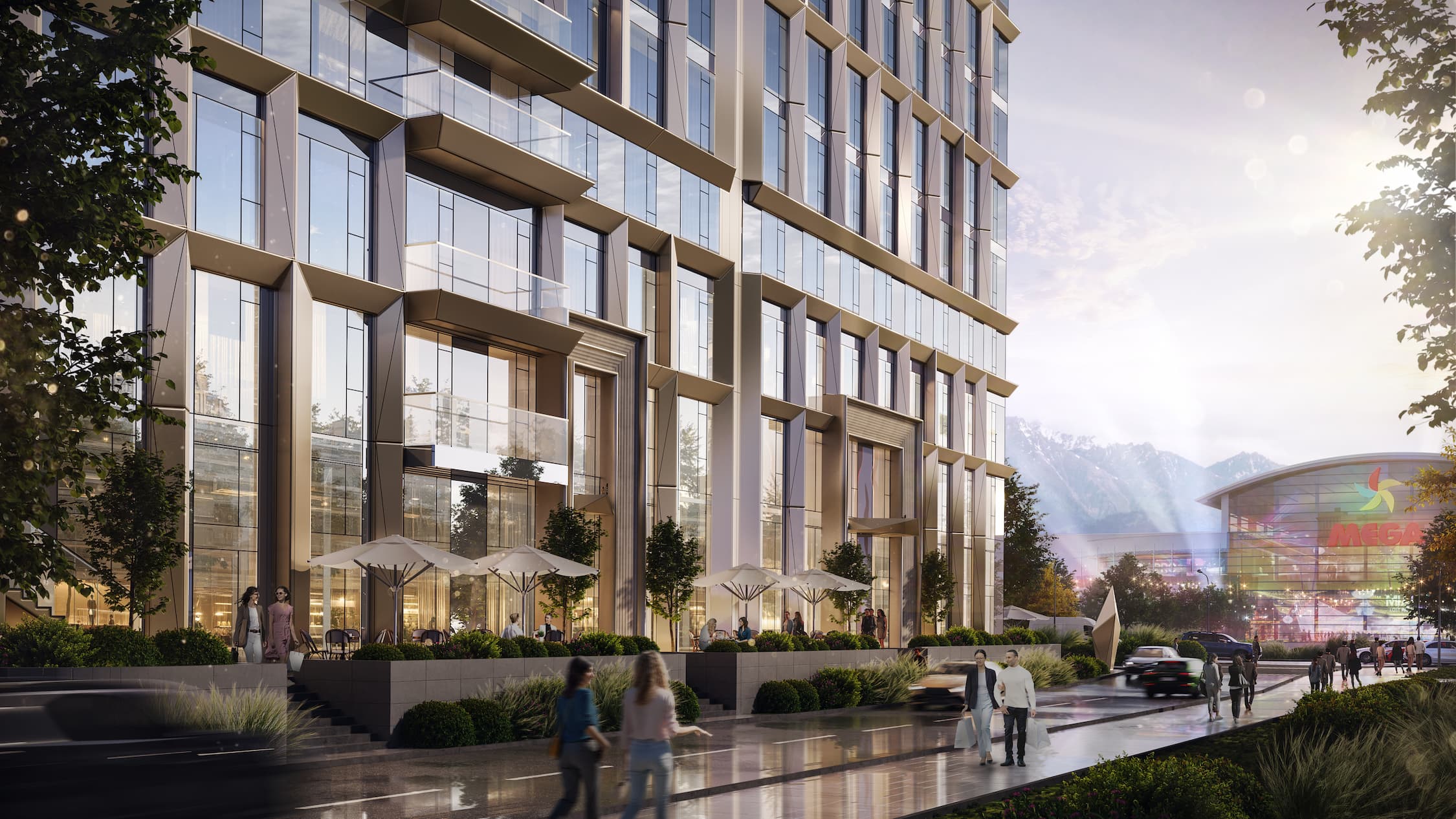 2 минуты до MEGA Alma-ata